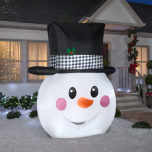 Giant Airblown® Inflatable Snowman Head with Top Hat