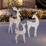 Flat-Tastics™ LuxeSparkle™ Deer Family Trio