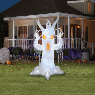Airblown® Inflatable Haunted Iridescent White Tree
