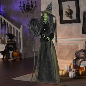 Life-Size Animated Witch with Sound FX